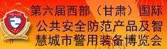 2017第六届西部（甘肃）国际公共安全防范产品及智慧城市警用装备博览会